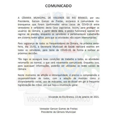 NOTA OFICIAL