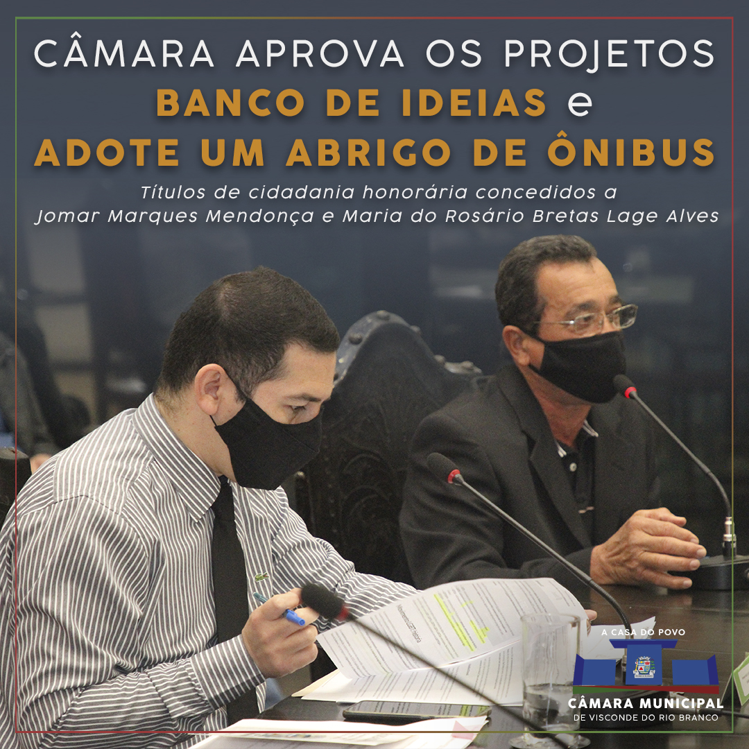 Câmara aprova Projeto Adote um Abrigo de Ônibus e Banco de Ideias Legislativas