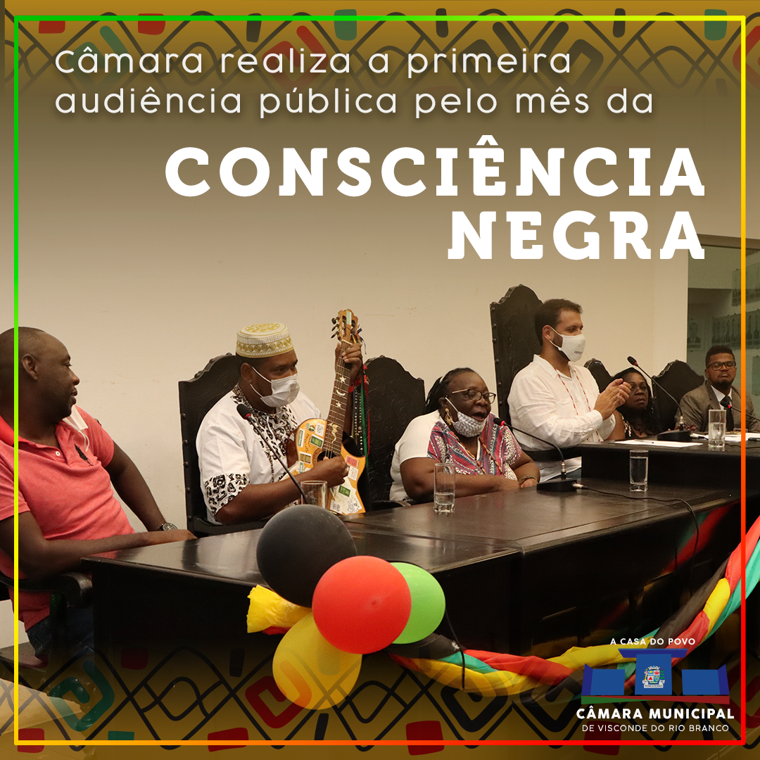 Câmara realiza audiência pública pelo mês da Consciência Negra