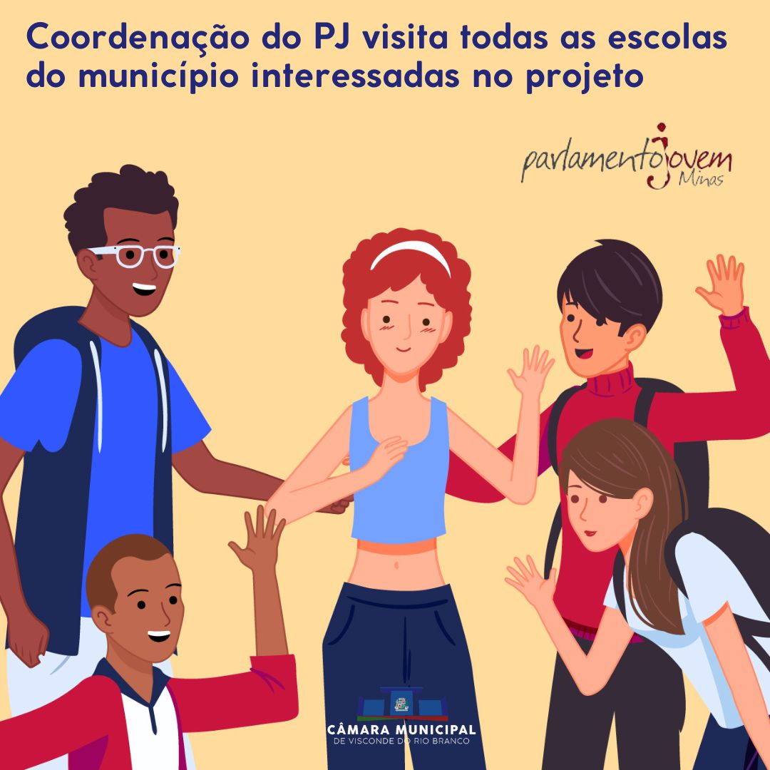 Coordenação do Parlamento Jovem visita todas as escolas interessadas no projeto