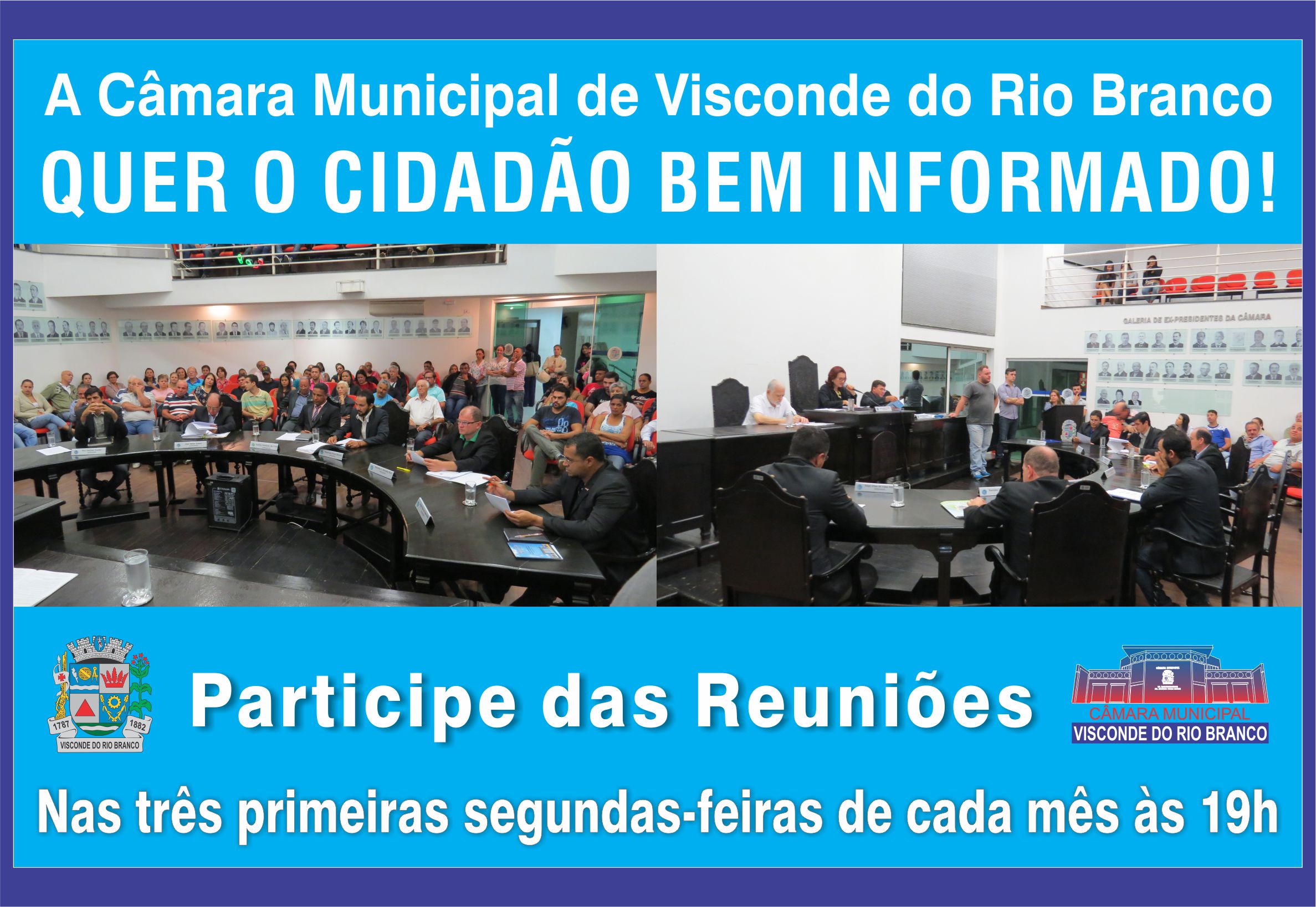 Participe das reuniões na Câmara Municipal