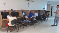 Primeira aula prática de Inclusão Digital